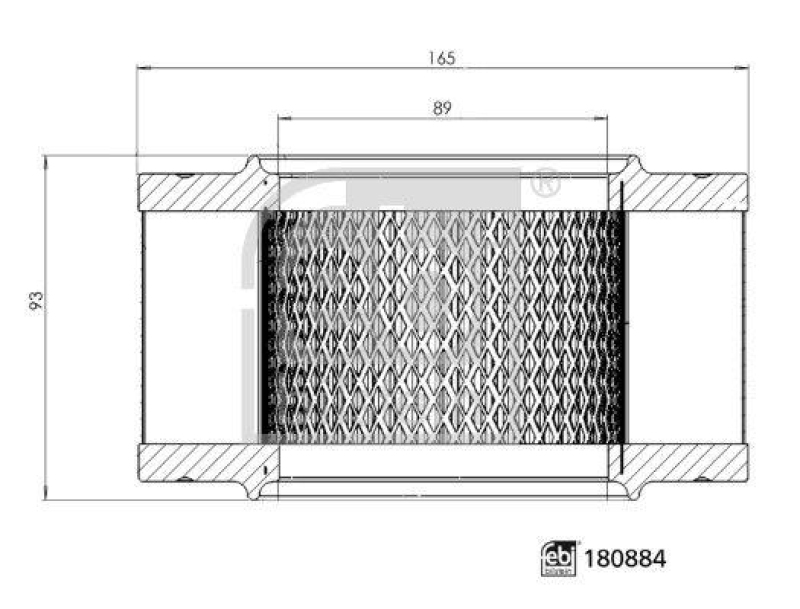 FEBI BILSTEIN 180884 Luftfilter für Not assigned