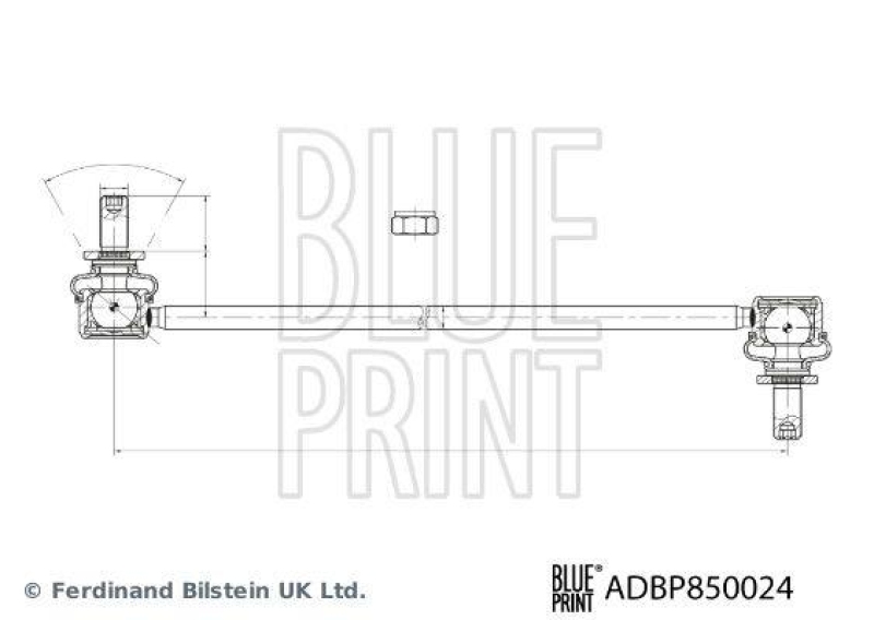 BLUE PRINT ADBP850024 Verbindungsstange mit Sicherungsmuttern für TOYOTA