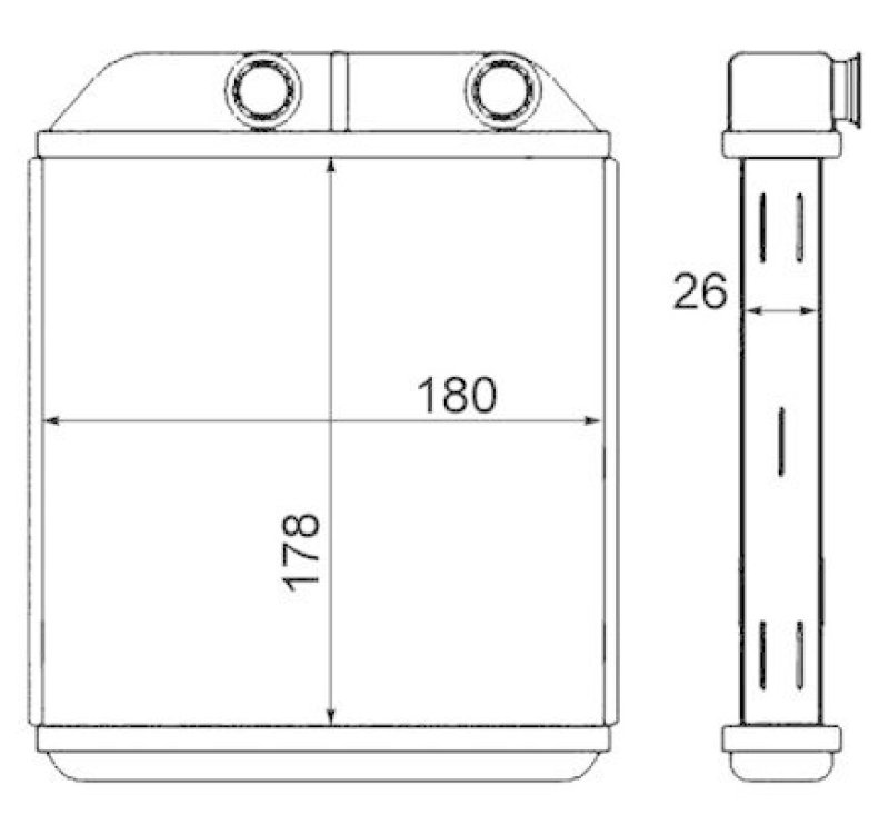 MAHLE AH 237 000S Wärmetauscher Innenraumheizung