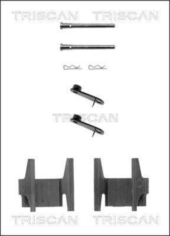 TRISCAN 8105 101588 Montagesatz, Scheibenbremsbelag für Citroen, Peugeot