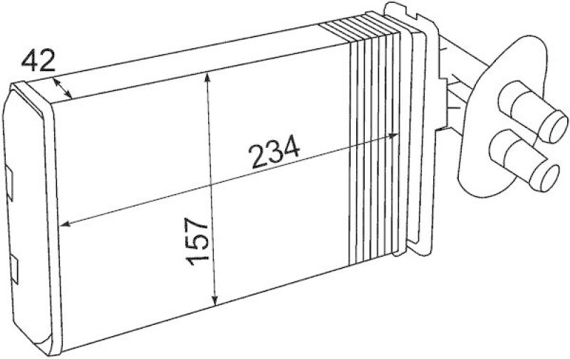 MAHLE AH 690 00S Wärmetauscher Innenraumheizung