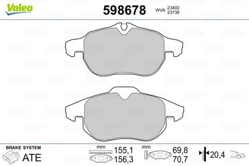 VALEO 598678 SBB-Satz PREMIUM