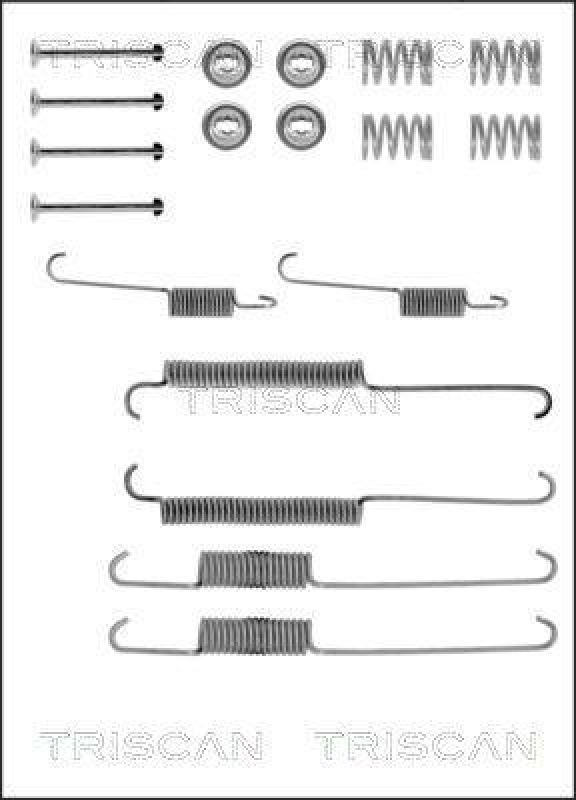 TRISCAN 8105 102508 Montagesatz F. Bremsbacken für Fiat, Ford, Peugeot