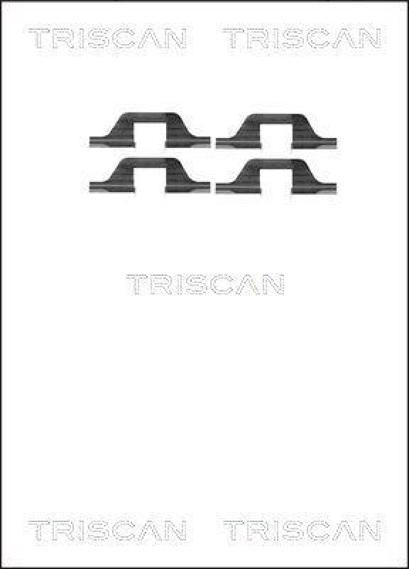 TRISCAN 8105 101591 Montagesatz, Scheibenbremsbelag für Peugeot, Vw