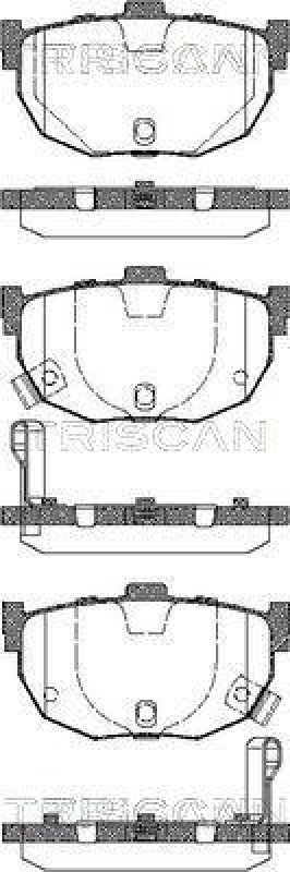 TRISCAN 8110 43026 Bremsbelag Hinten für Hyundai Elantra