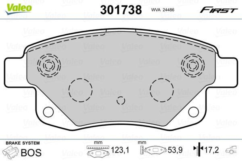 VALEO 301738 SBB-Satz FIRST