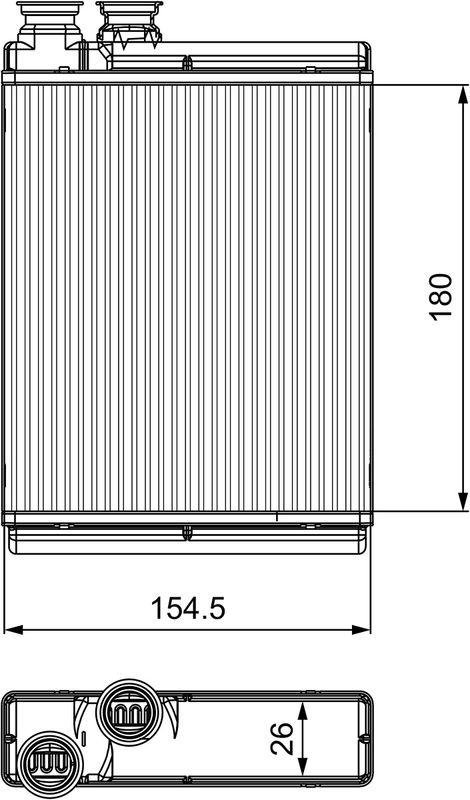 VALEO 811517 Warmetauscher CITROEN C3