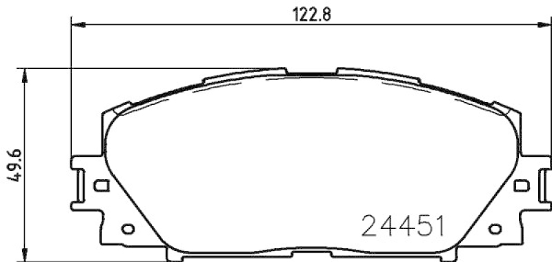 HELLA 8DB 355 014-311 Bremsbelagsatz Scheibenbremse