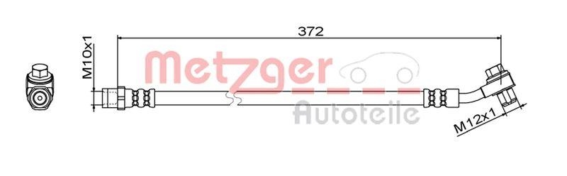 METZGER 4111795 Bremsschlauch für MB HA links/rechts