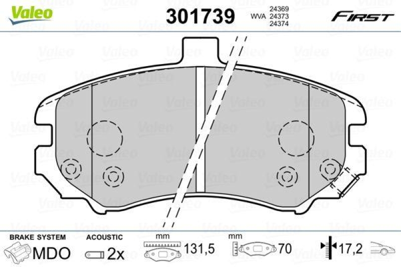 VALEO 301739 SBB-Satz FIRST