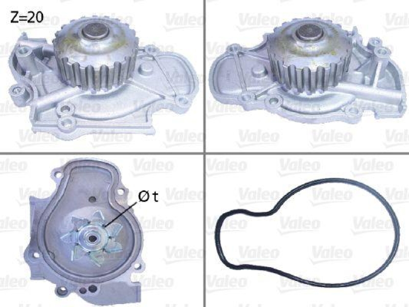 VALEO 506321 Wasserpumpe HONDA, ROVER HONDA ACCORD