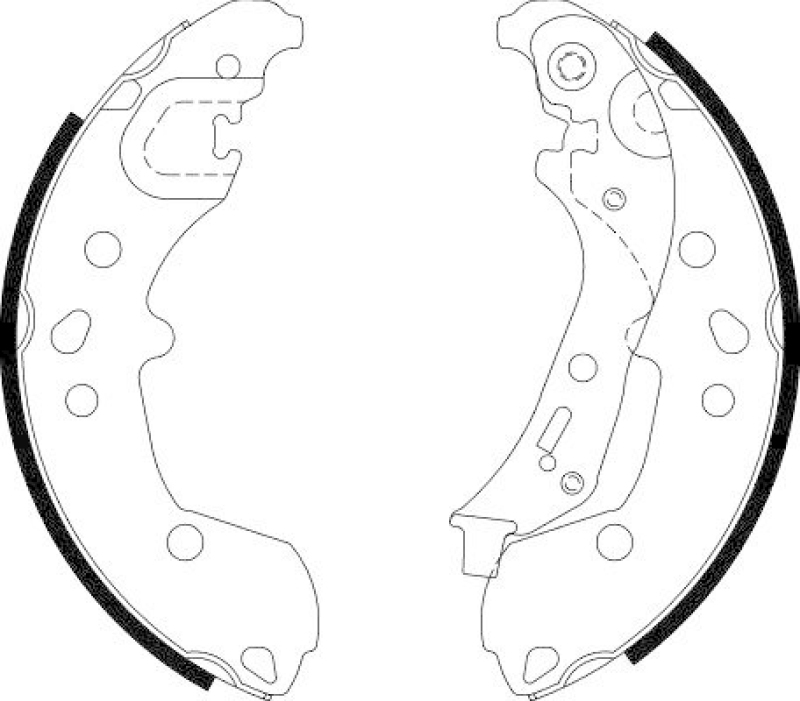 HELLA 8DB 355 022-881 Bremsbackensatz