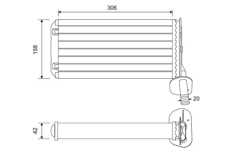 VALEO 811519 Wärmetauscher VOLKSWAGEN TRANSPO