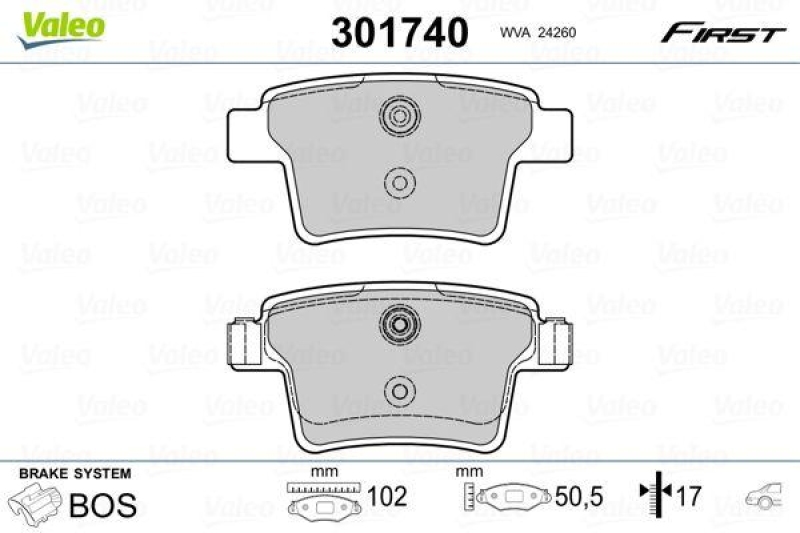 VALEO 301740 SBB-Satz FIRST