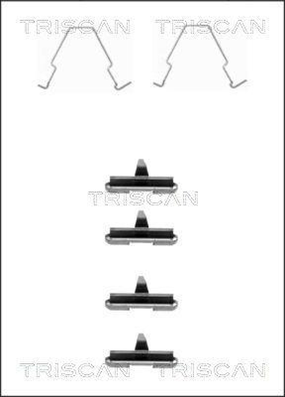 TRISCAN 8105 101622 Montagesatz, Scheibenbremsbelag für Ford, Mazda