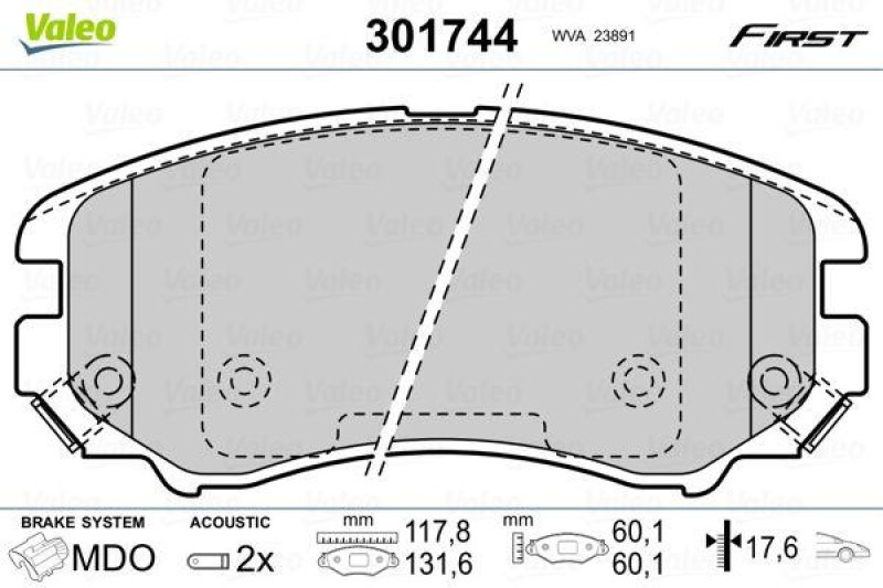 VALEO 301744 SBB-Satz FIRST