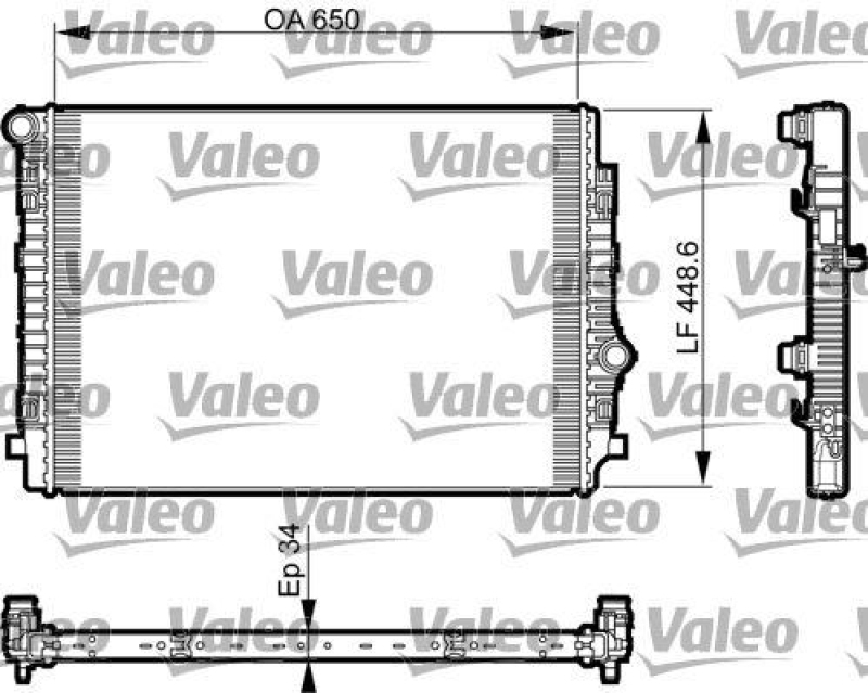 VALEO 735549 Motorkühler VW PASSAT VIII 2.0 TDI