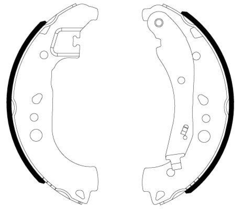 HELLA 8DB 355 022-911 Bremsbackensatz