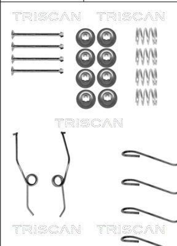 TRISCAN 8105 102570 Montagesatz F. Bremsbacken für Toyota Van, Vw