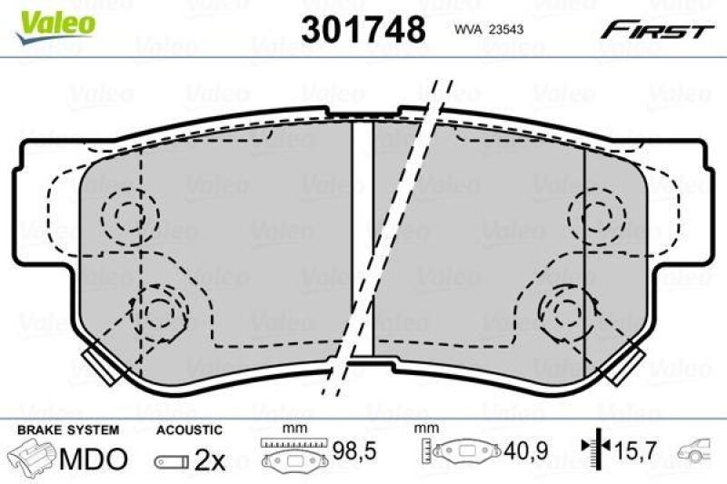 VALEO 301748 SBB-Satz FIRST