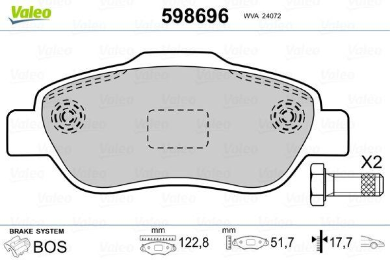 VALEO 598696 SBB-Satz PREMIUM