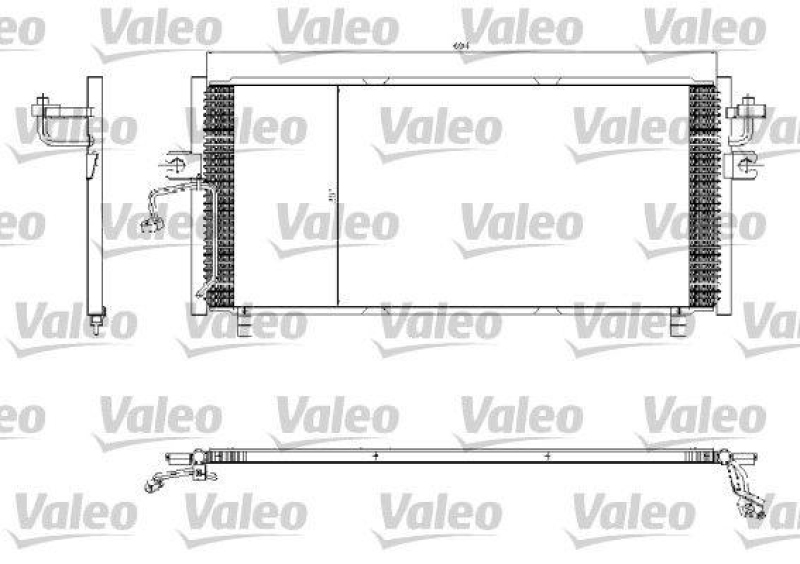 VALEO 817253 Kondensator NISSAN Primera (P11) (96>2