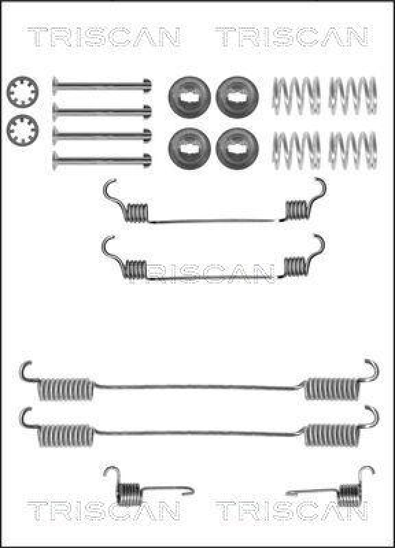 TRISCAN 8105 102572 Montagesatz F. Bremsbacken für Fiat, Psa