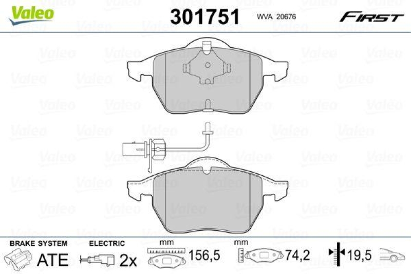 VALEO 301751 SBB-Satz FIRST