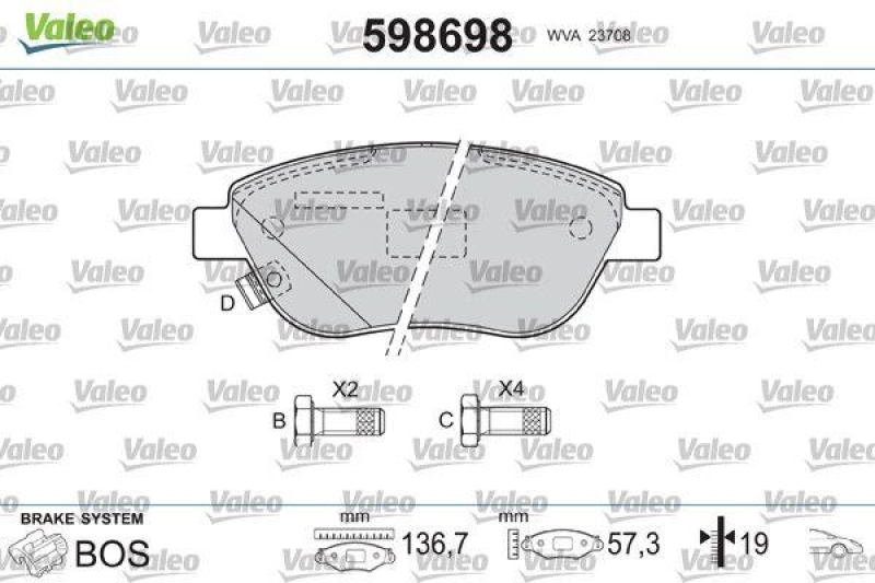 VALEO 598698 SBB-Satz PREMIUM