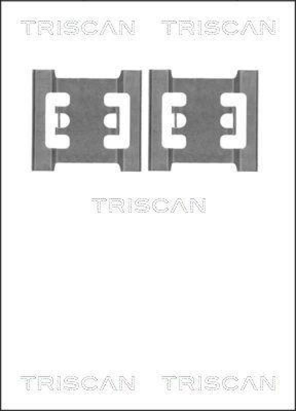 TRISCAN 8105 101643 Montagesatz, Scheibenbremsbelag für Nissan, Opel, Renault, Vau