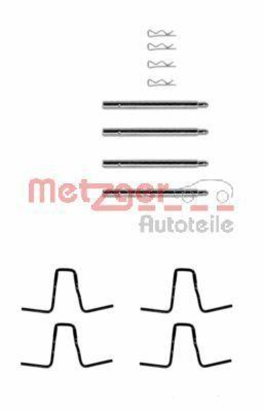 METZGER 109-0978 Zubehörsatz, Scheibenbremsbelag für MB