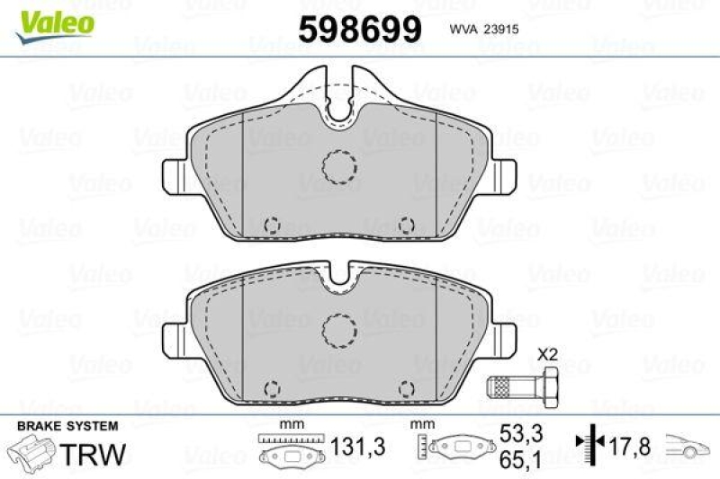 VALEO 598699 SBB-Satz PREMIUM