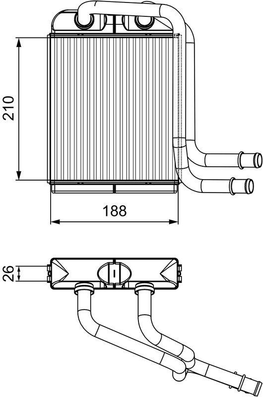 VALEO 811524 WarmetauscherVOLKSWAGEN TRANSPORTER