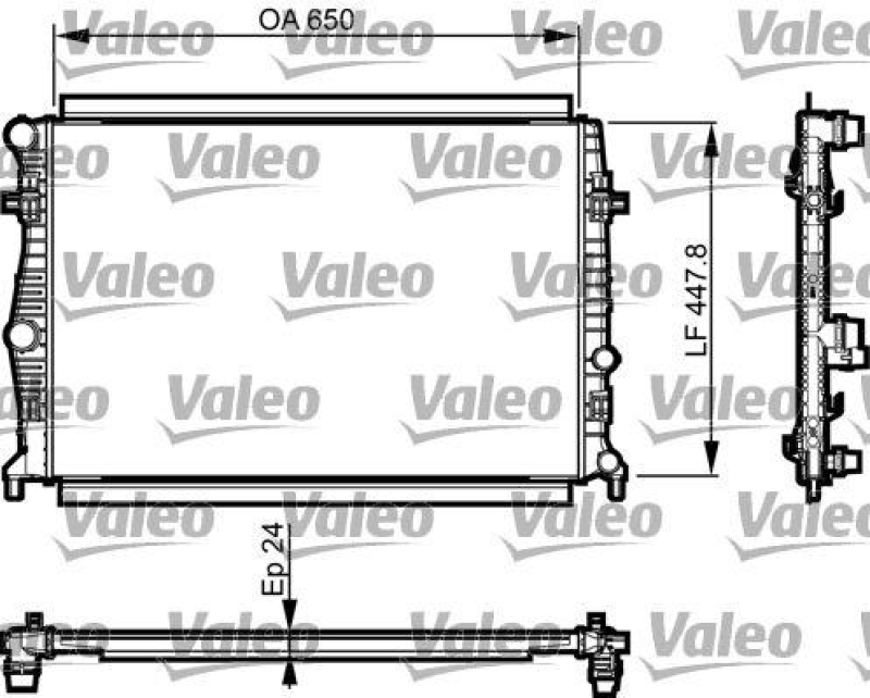 VALEO 735556 Motorkühler VW GOLF VAN PH.2 1.4TSI