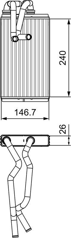 VALEO 811525 Warmetauscher MITSUBISHI ASX