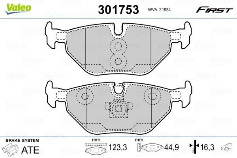 VALEO 301753 SBB-Satz FIRST