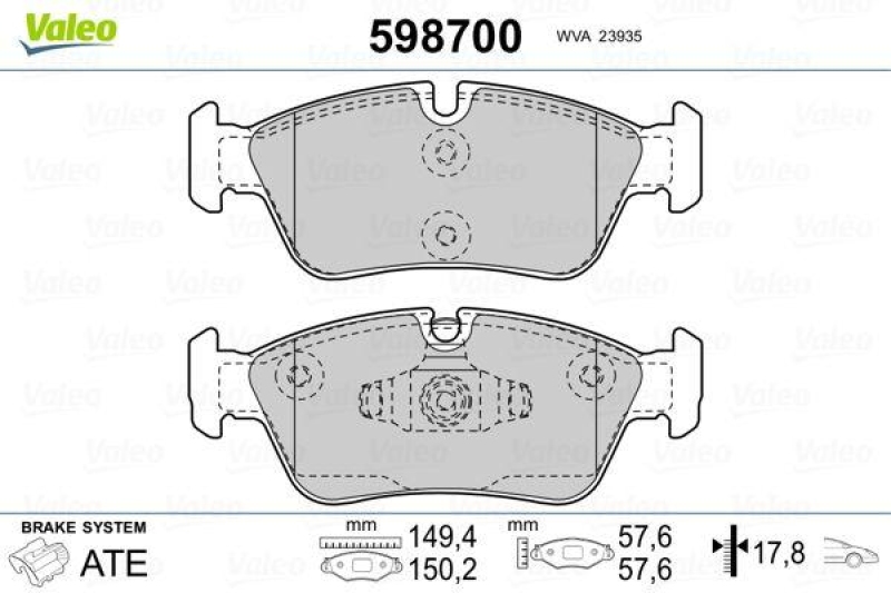 VALEO 598700 SBB-Satz PREMIUM