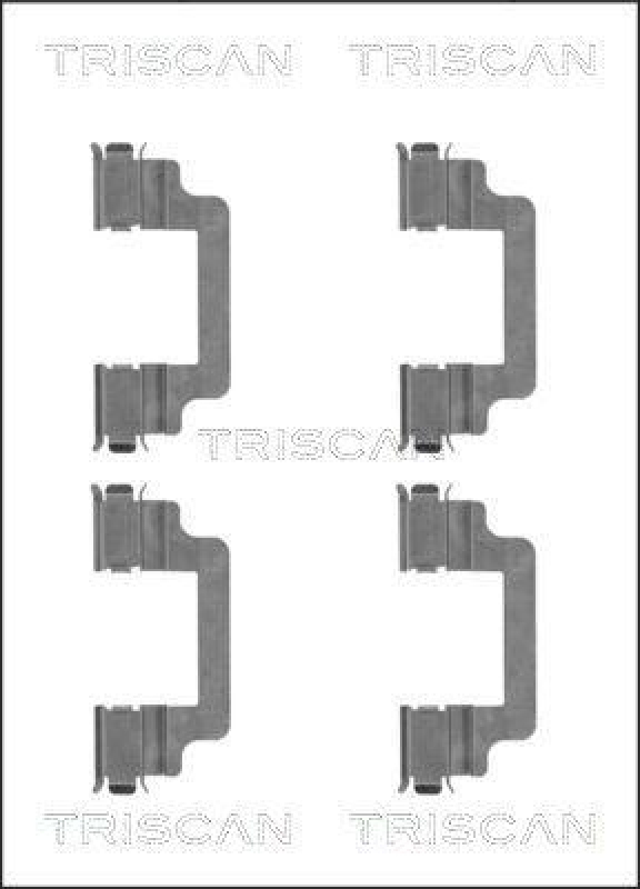 TRISCAN 8105 101659 Montagesatz, Scheibenbremsbelag für Citroen,Fiat,Lancia