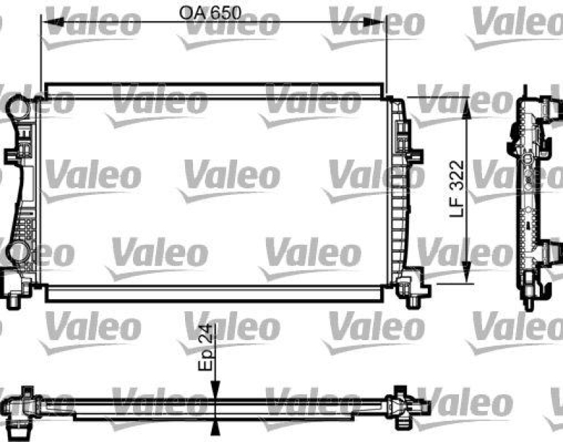 VALEO 735557 Motorkühler VOLKSWAGEN GOLF VII 1.6 TDI