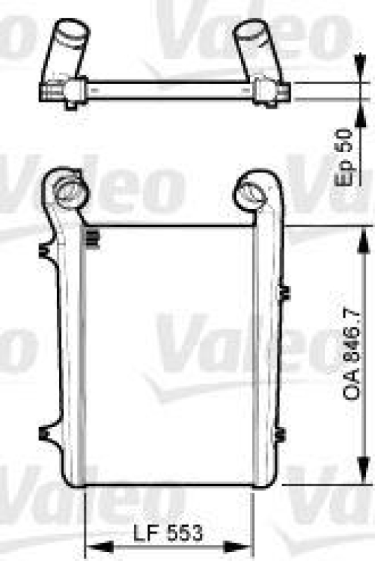 VALEO 817369 Ladeluftkuhler, DAF XF95 (97-)