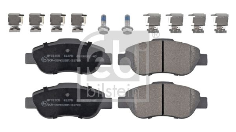 FEBI BILSTEIN 170907 Bremsbelagsatz mit Befestigungsmaterial für Fiat