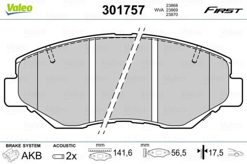 VALEO 301757 SBB-Satz FIRST