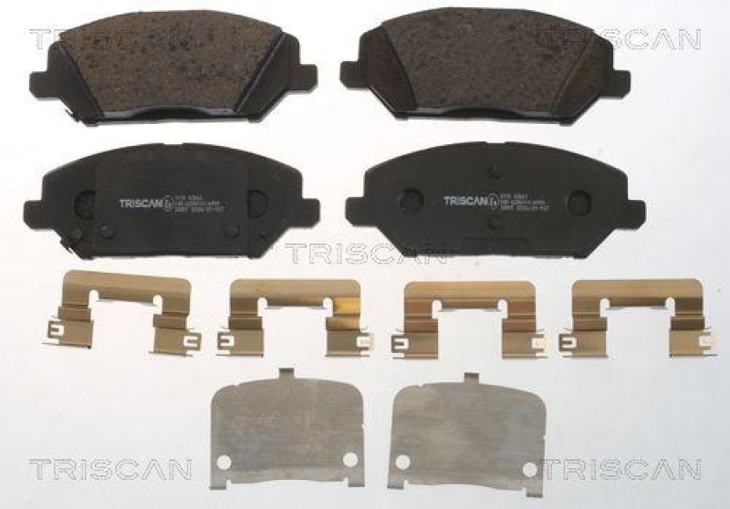 TRISCAN 8110 43061 Bremsbelag Vorne für Hyundai, Kia