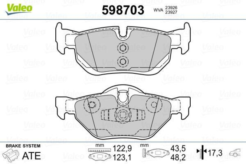 VALEO 598703 SBB-Satz PREMIUM