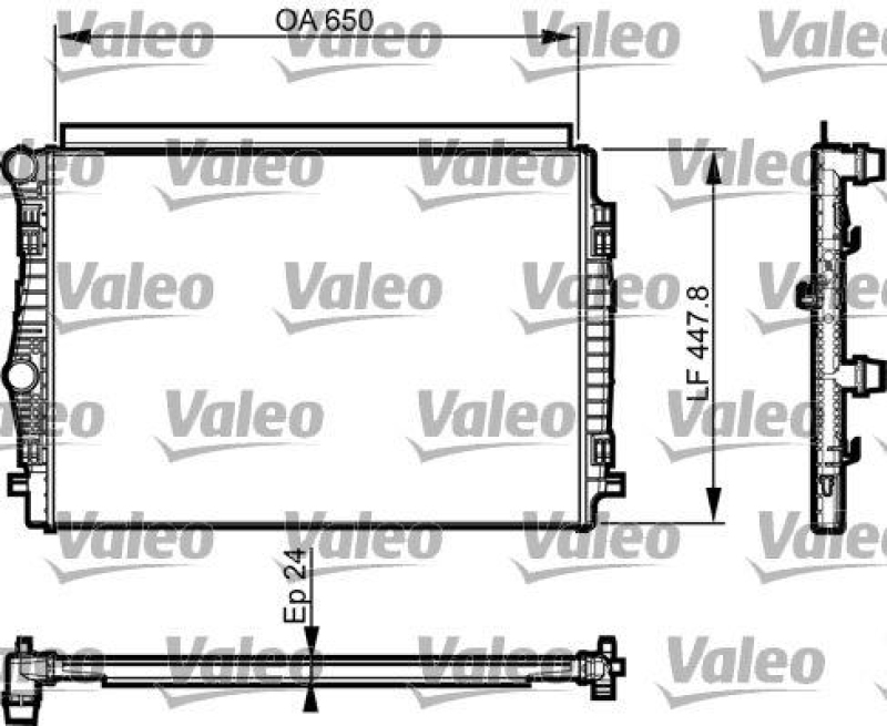 VALEO 735559 Motorkühler VW PASSAT VIII 2.0 TDI