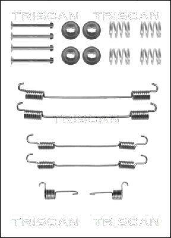 TRISCAN 8105 102579 Montagesatz F. Bremsbacken für Citroen, Nissan, Peugeot,