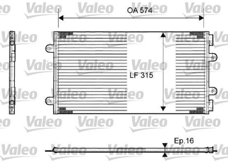 VALEO 817385 Kondensator FIAT Punto II (99>2003)