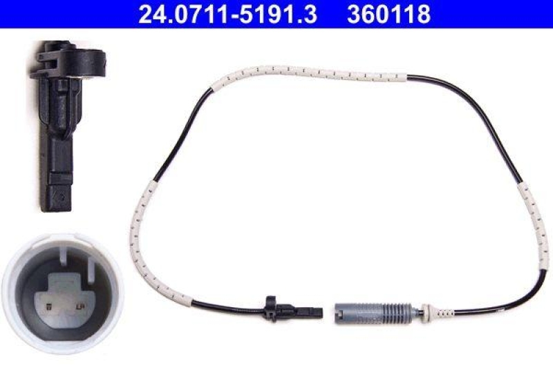 ATE 24.0711-5191.3 Radsensor für BMW 1 (E81) (06-11)BMW 1 (E87) (03-13)