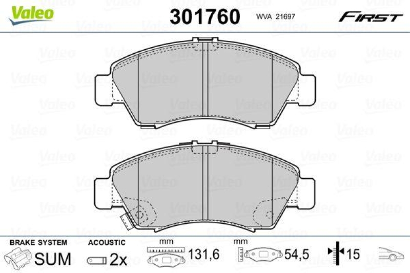 VALEO 301760 SBB-Satz FIRST