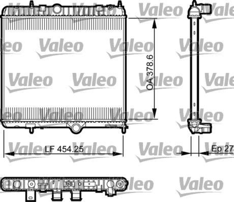 VALEO 735560 Motorkühler PEUGEOT 3008 2.0 HDI